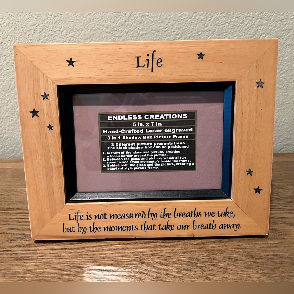 Laser Engraved Picture Frame - Picture 2 of 3